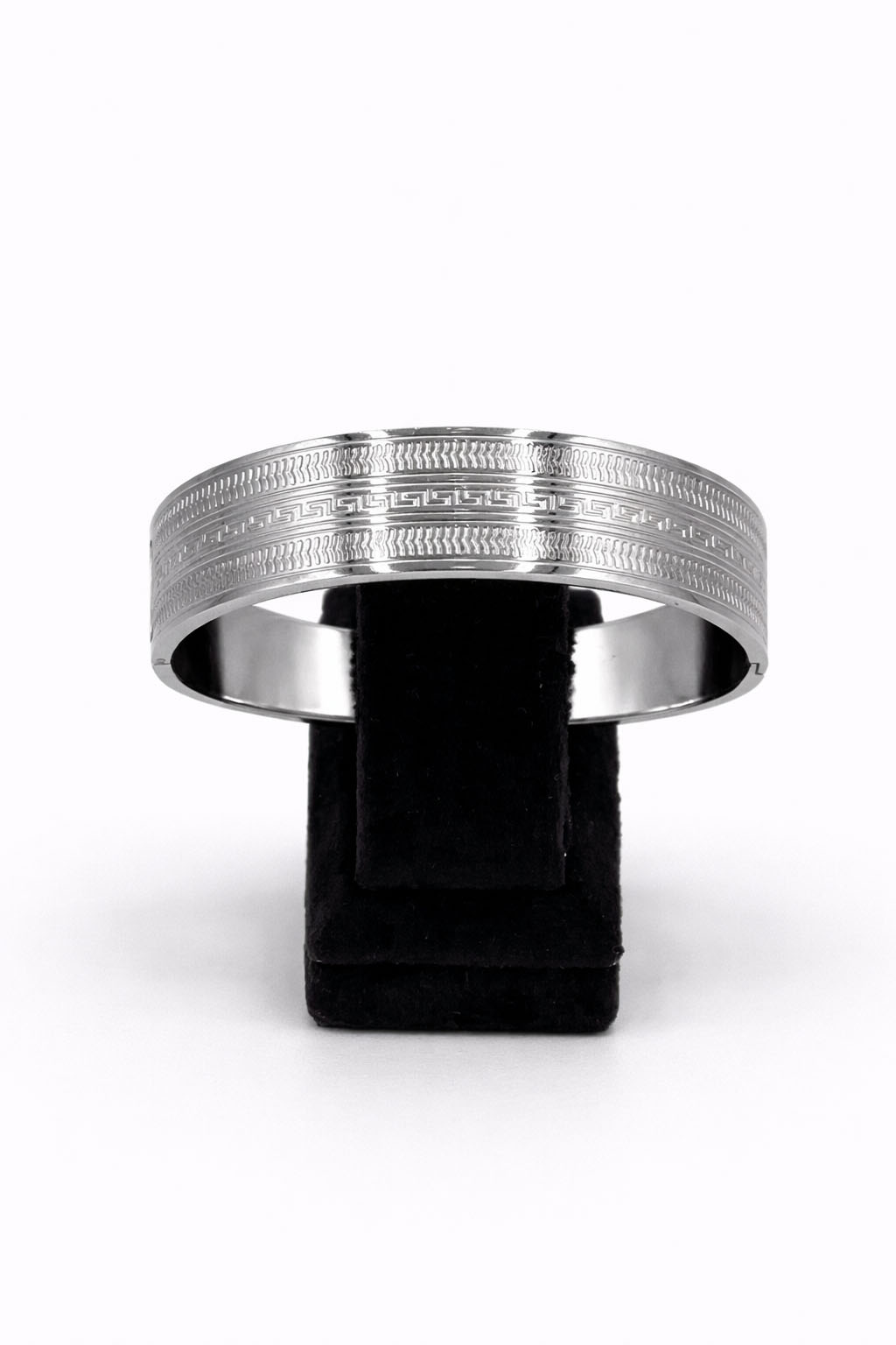 Gümüş Renk Kalın Çelik Bilezik