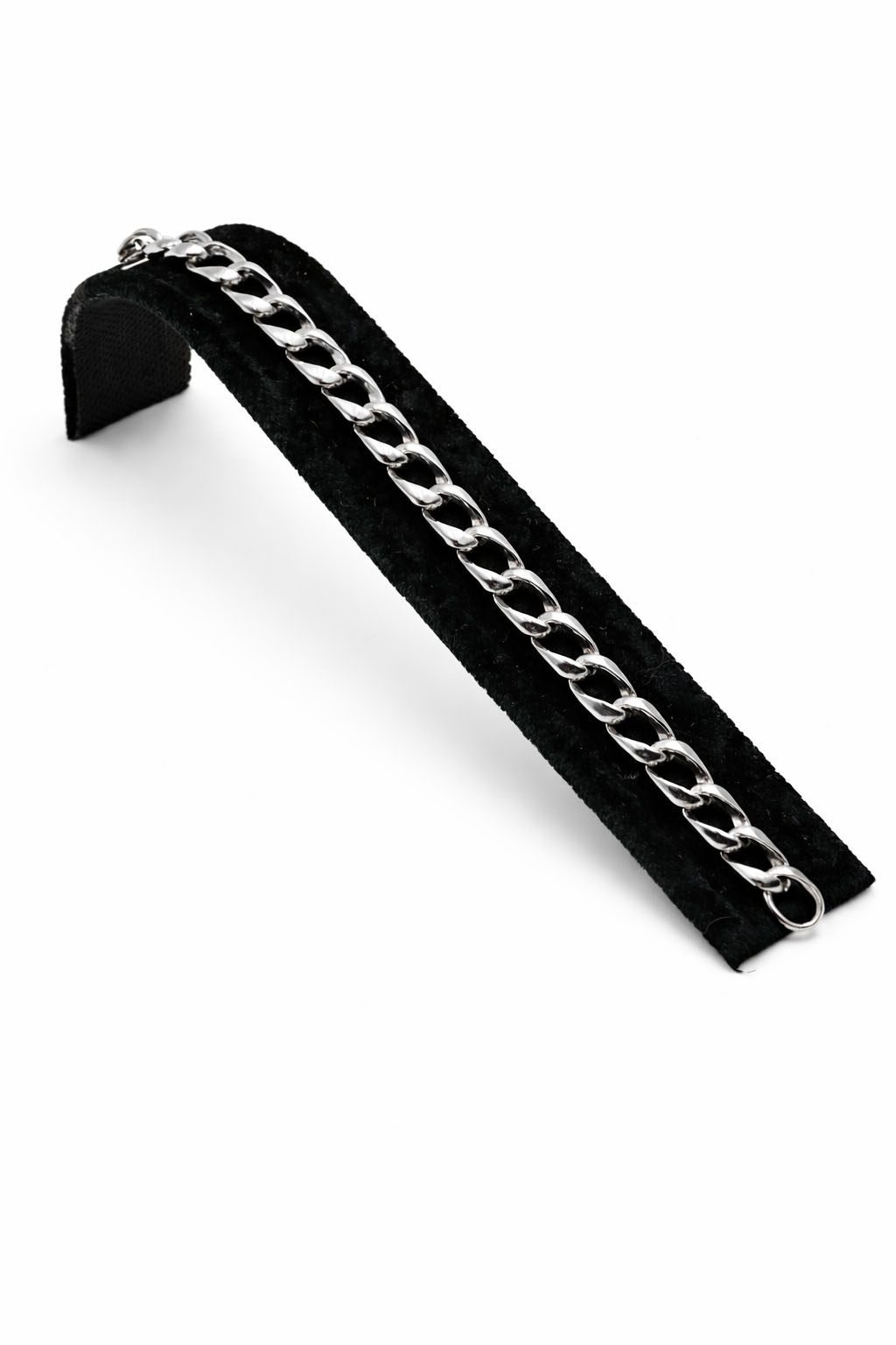 Kalın Bakla Zincir Gümüş Renk Çelik Bileklik