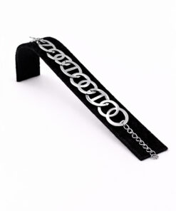 Modern Geniş Halkalı Gümüş Renk Çelik Bileklik