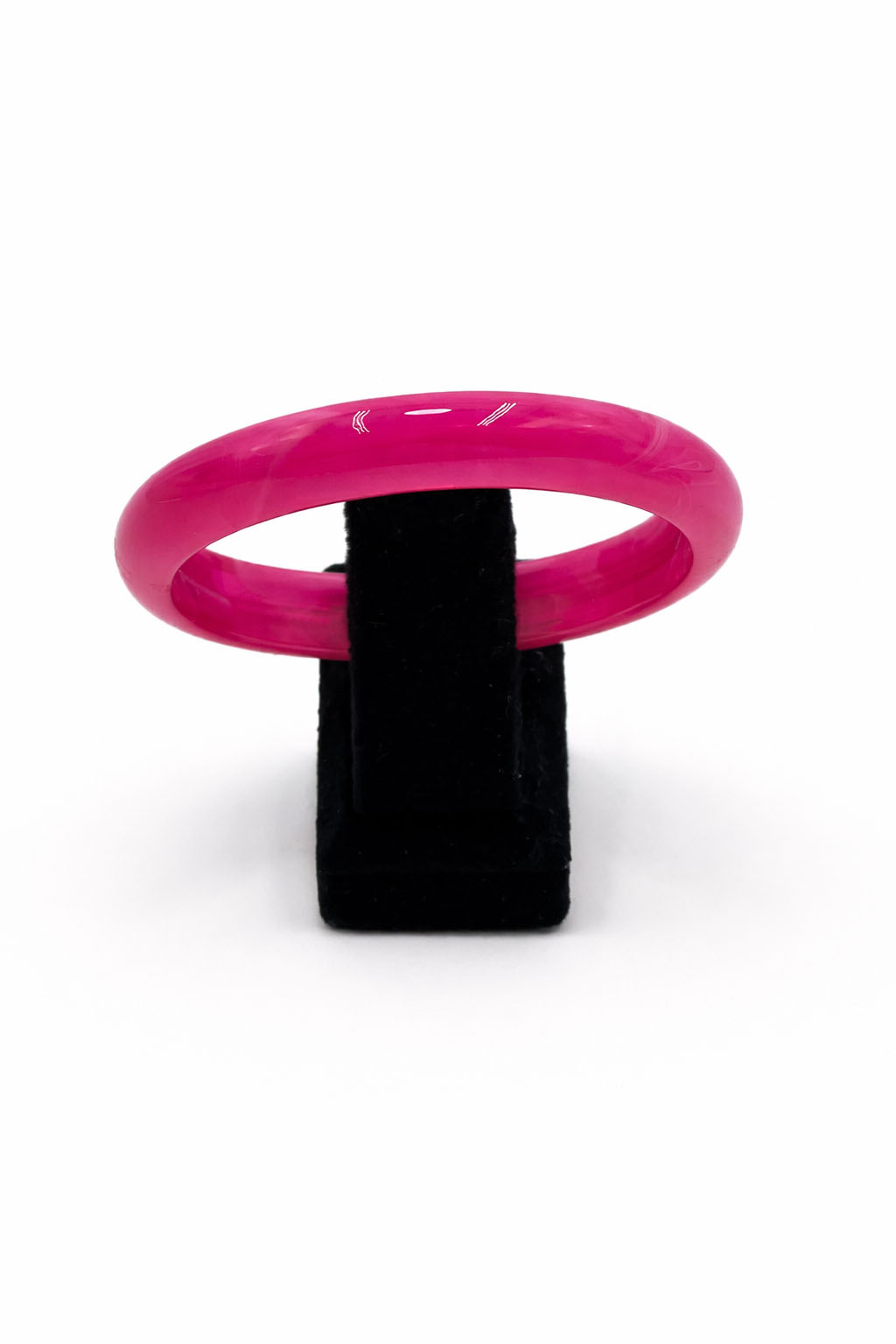 Fuşya Düz Form Parlak Akrilik Bilezik