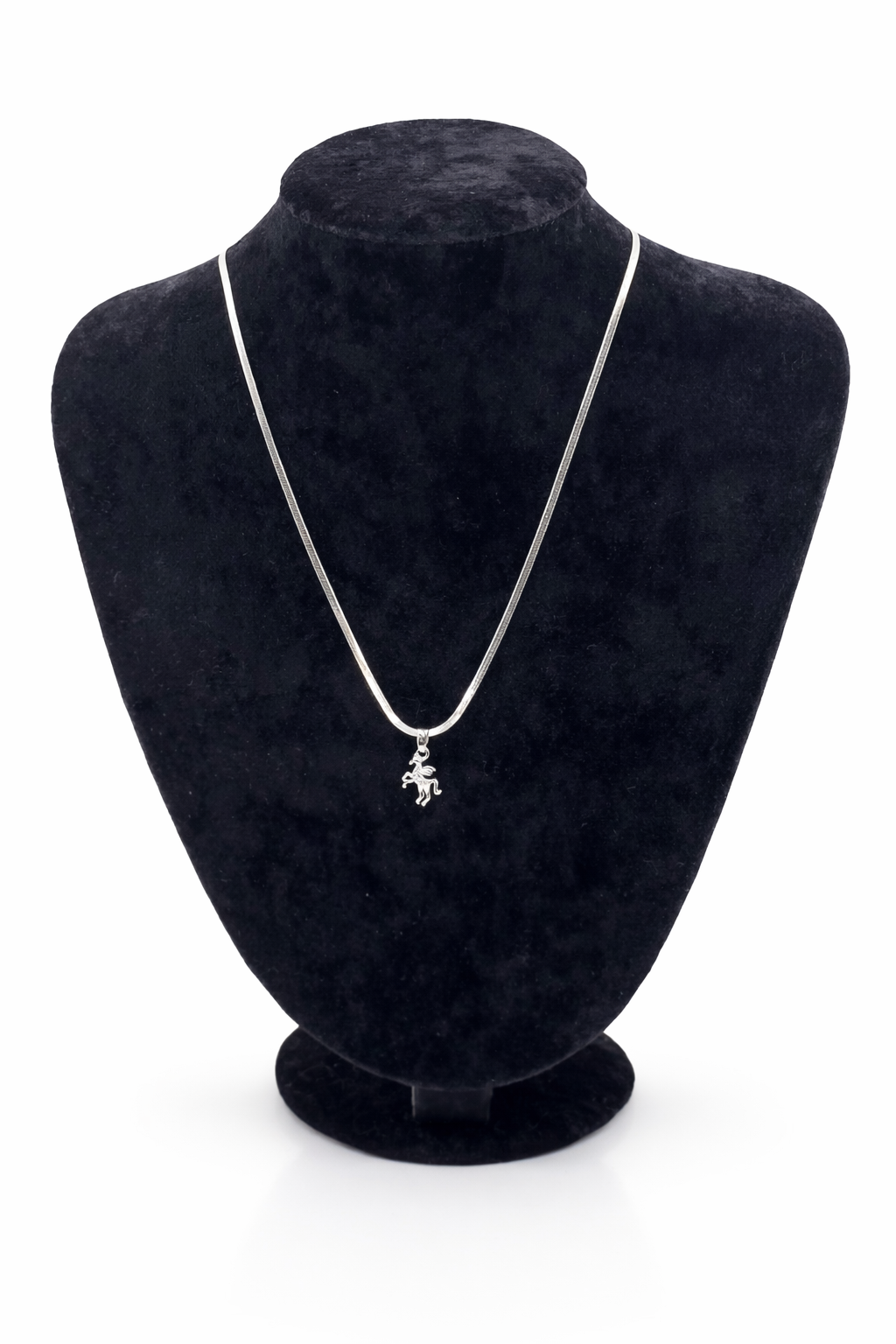 Gümüş Renk At Figürlü Çelik Kolye