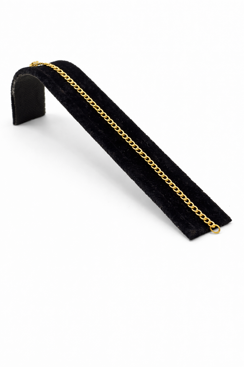 Klasik Halka Zincir Altın Renk Çelik Bileklik