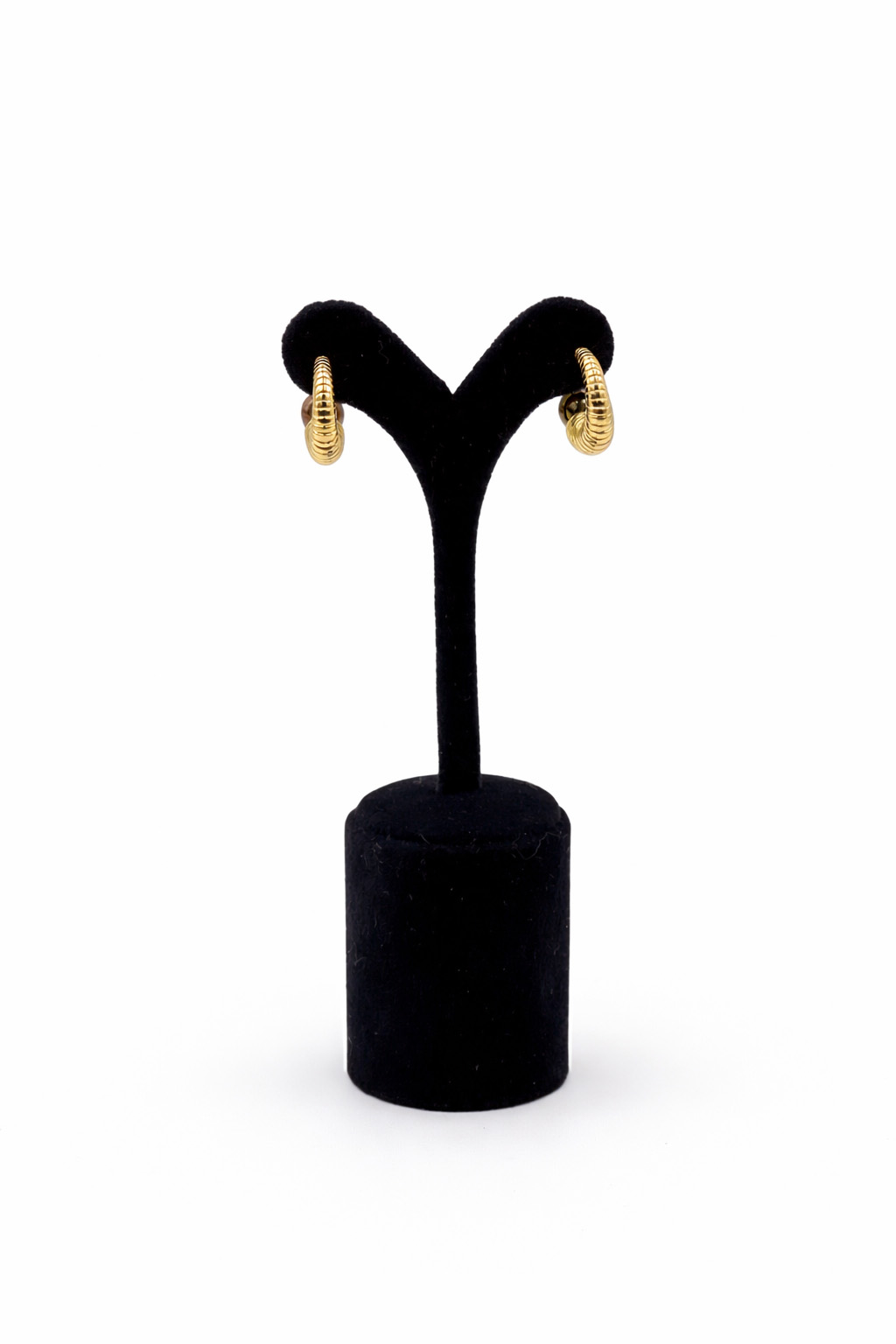 Altın Renk Mini Halka Çelik Kadın Küpe