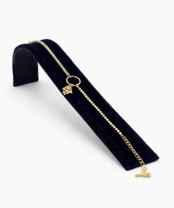 Altın Renk Fatma Ana Eli Detaylı Çelik Bileklik