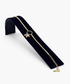 Altın Renk Fiyonklu Çelik Bileklik