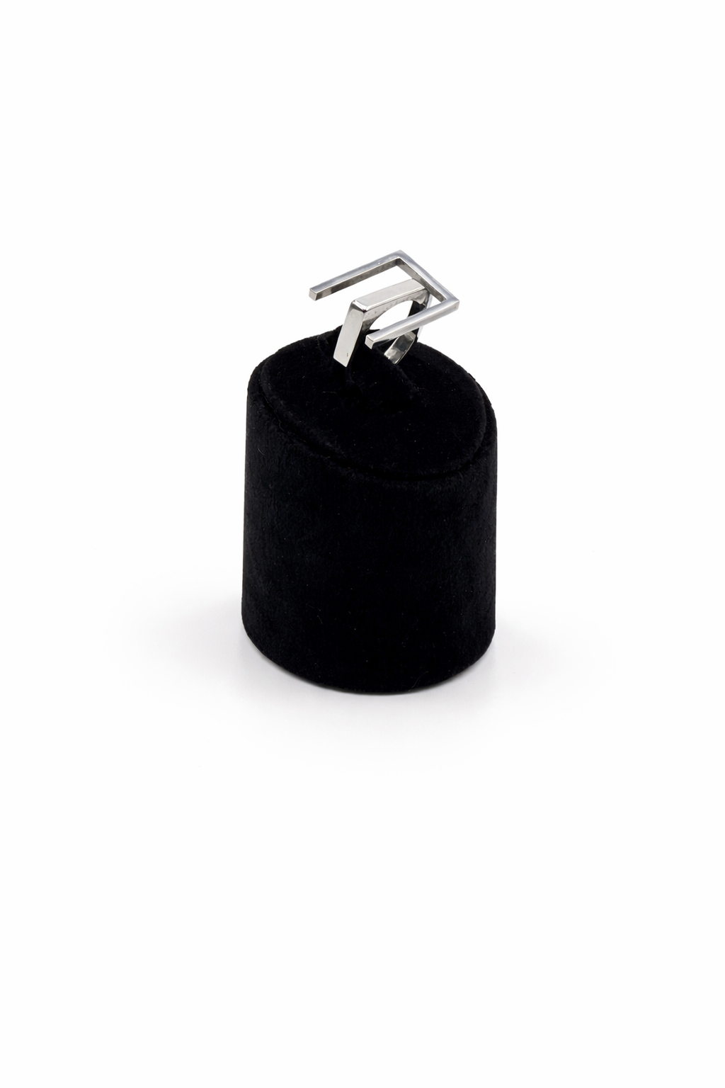 Geometrik Katmanlı Gümüş Renk Modern Kadın Yüzük