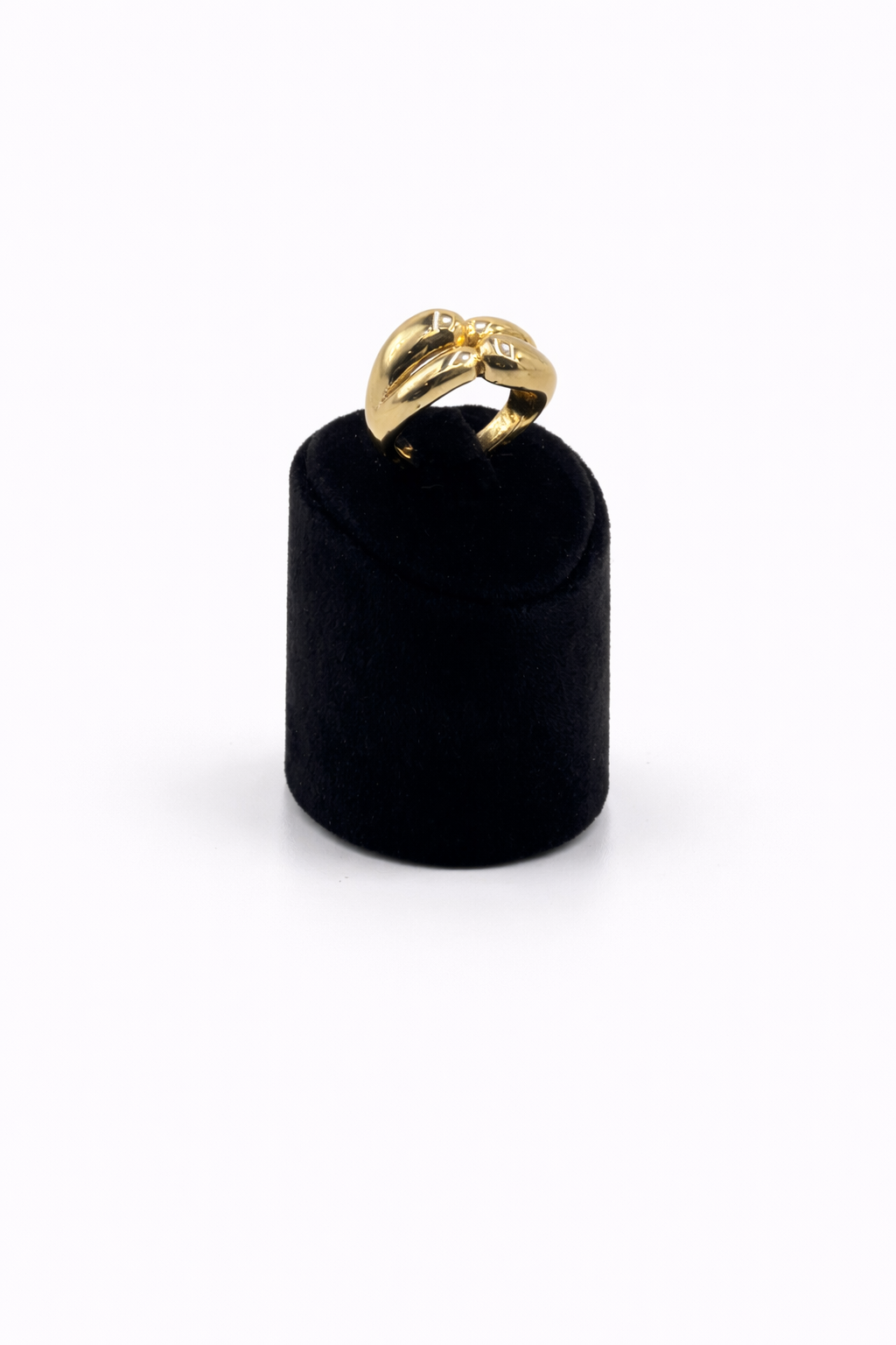 Altın Renk Çift Bombeli Modern Tasarım Ayarlanabilir Yüzük