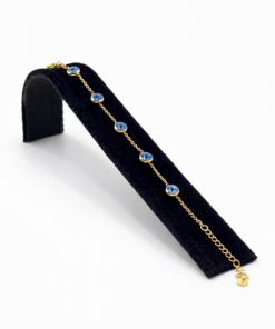 Zarif Nazar Detaylı Çelik Bileklik