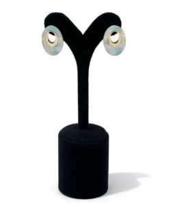 Lak Kaplama Akrilik Oval Bijuteri Küpe