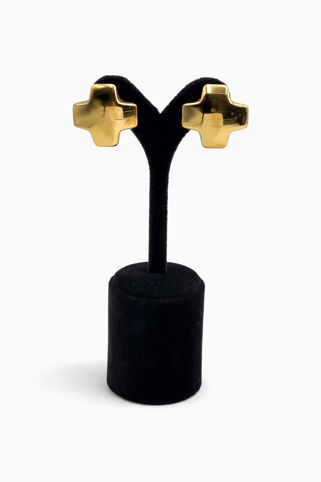 Altın Renk Artı Form Çelik Küpe Altın Renk Artı Form Çelik Küpe