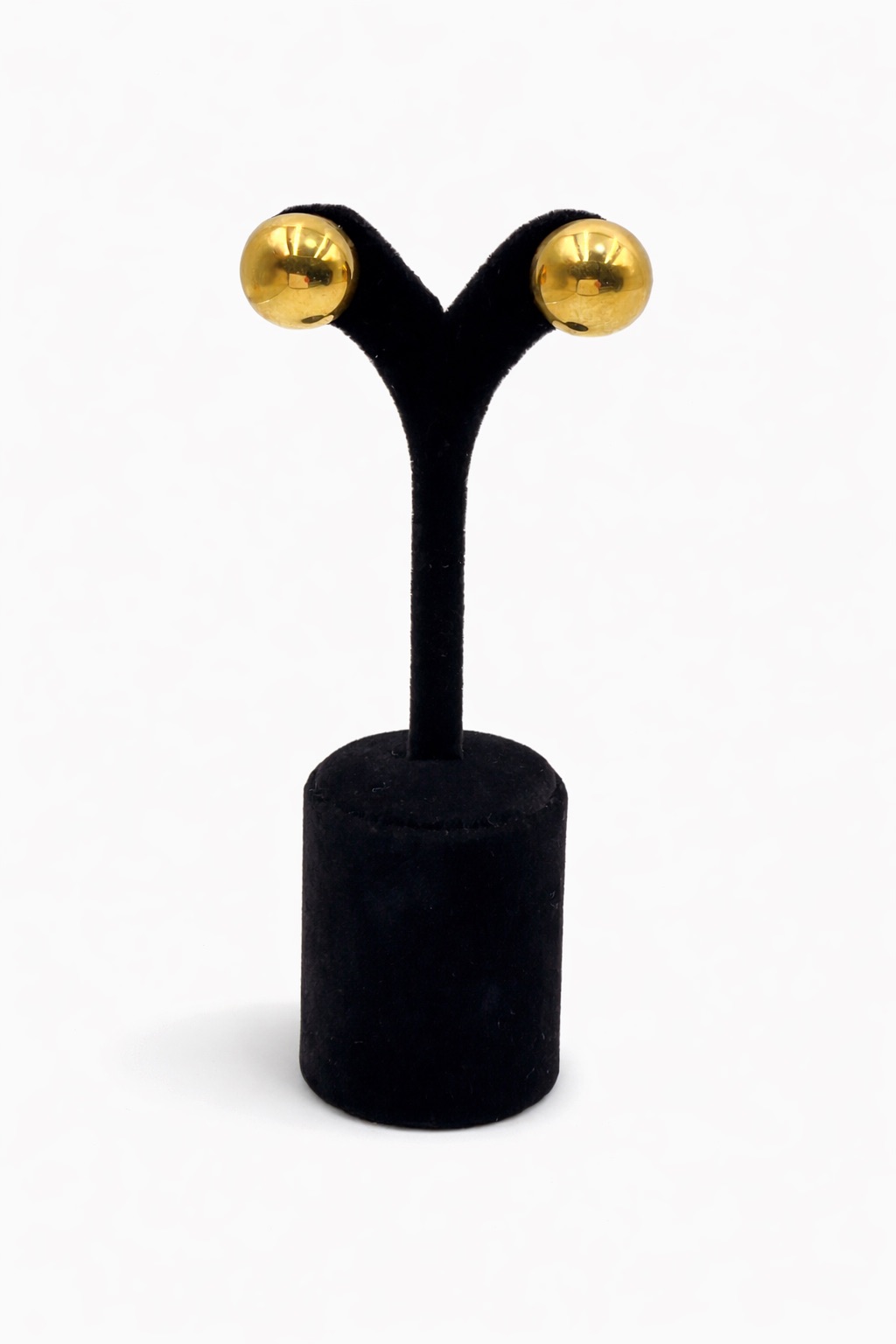 Altın Renk Çelik Top Küpe