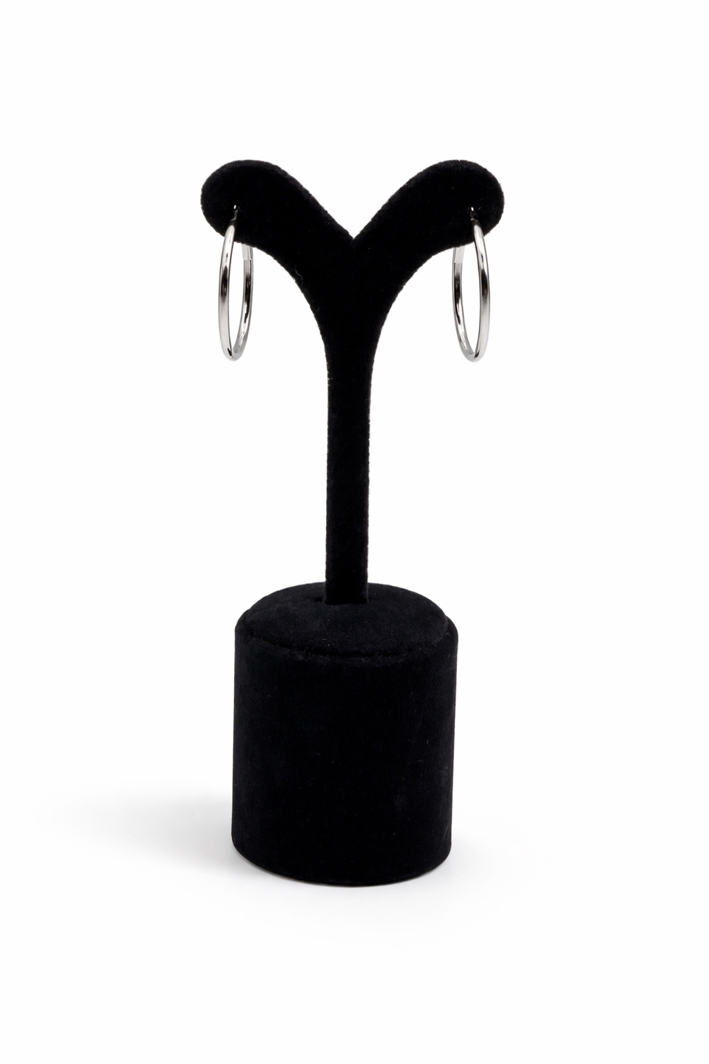 Gümüş Renk Klasik Çelik Halka Küpe