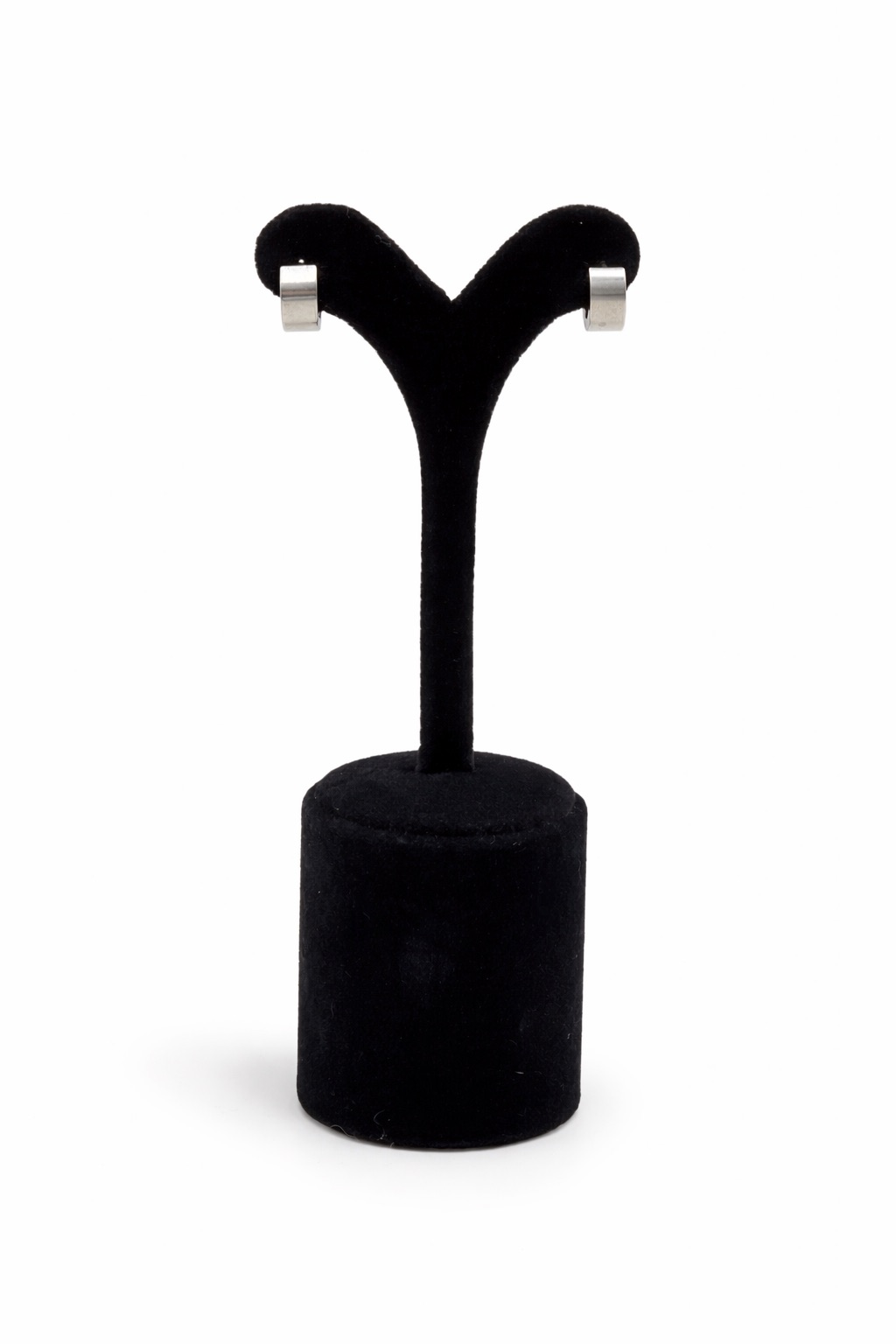 Gümüş Renk Çelik Kalın Halka Küpe