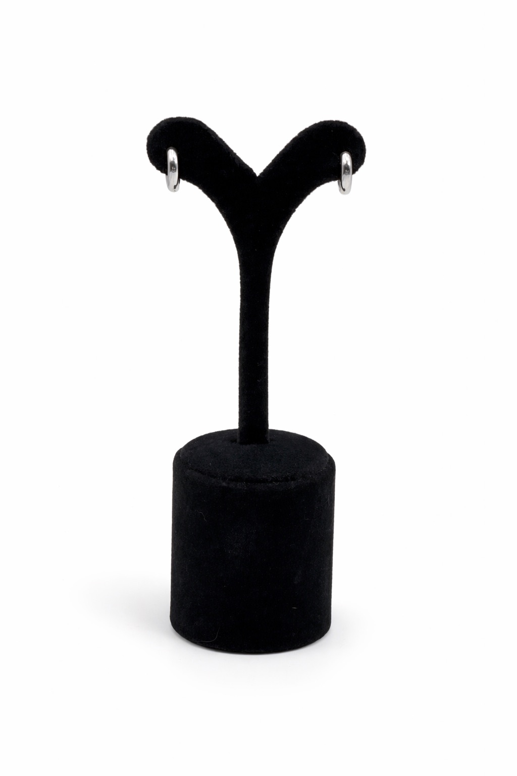 Gümüş Renk Çelik Bombe Halka Küpe