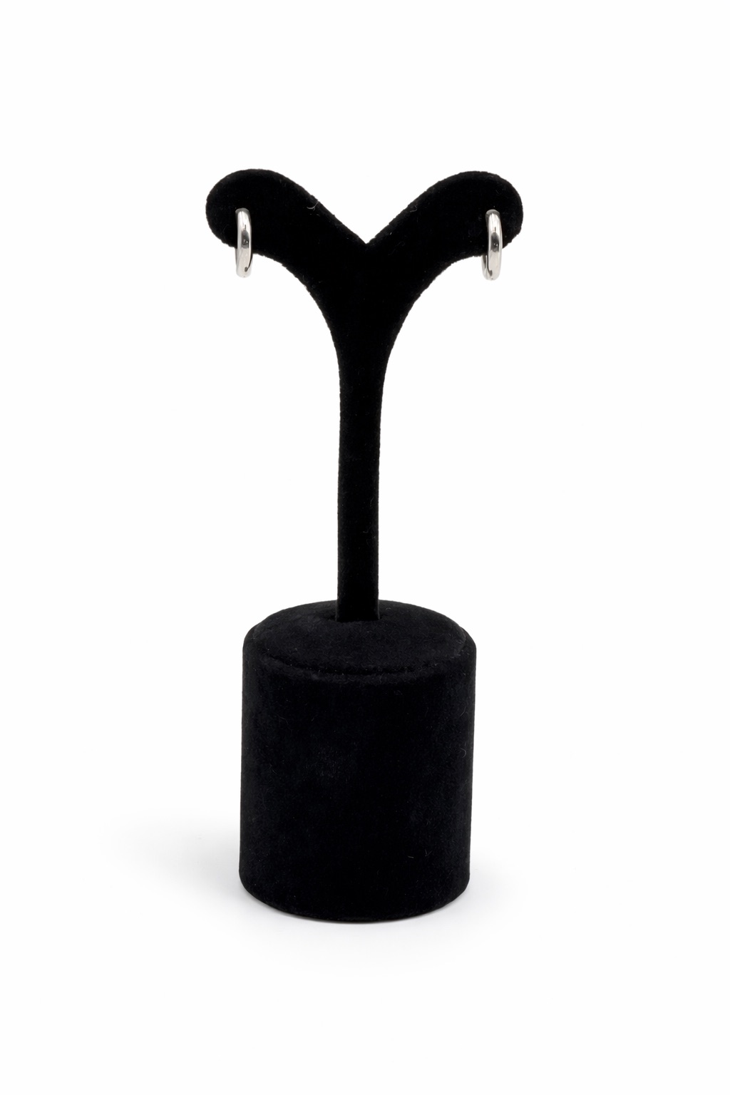 Gümüş Renk Çelik Bombe Halka Küpe