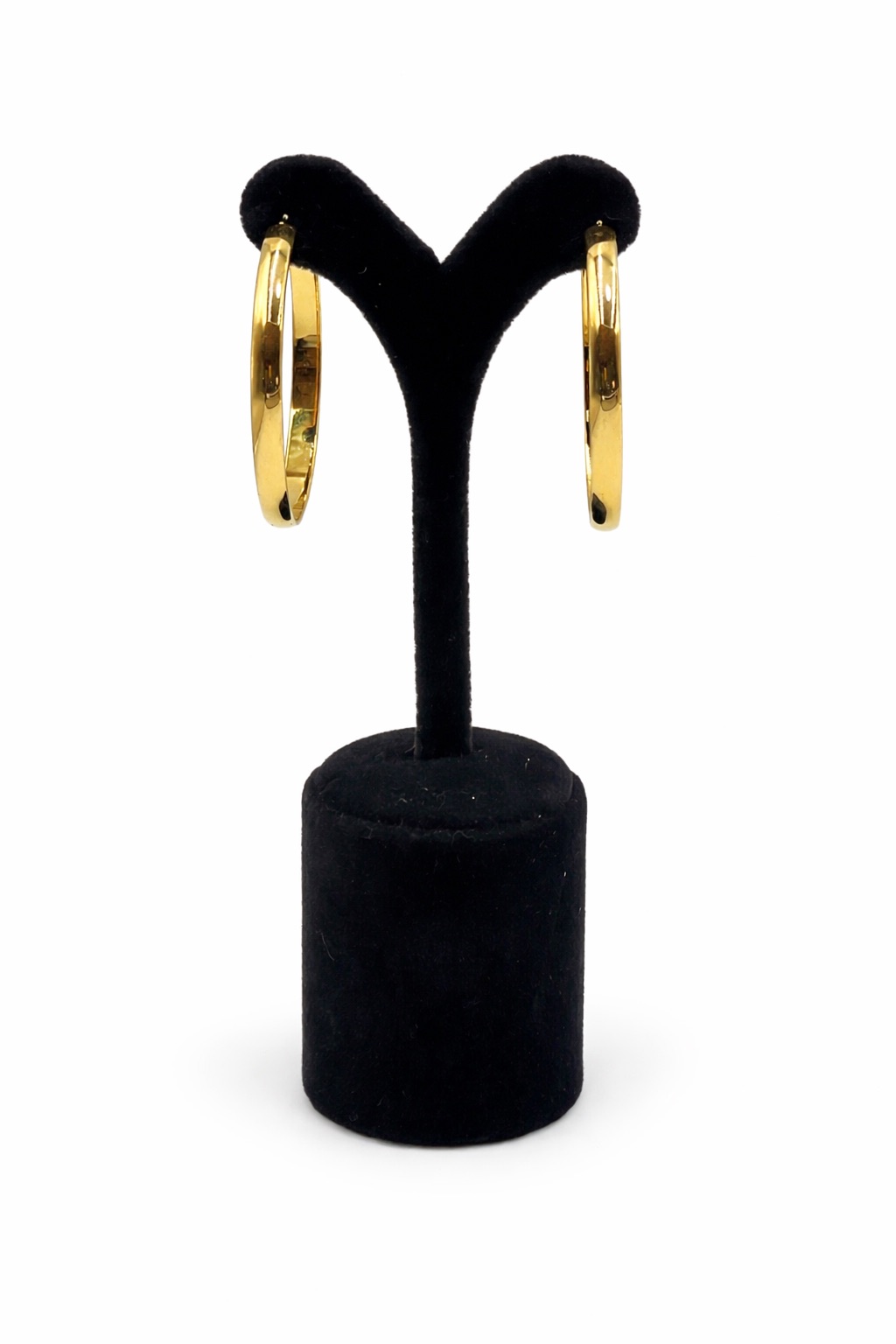 Altın Renk Kalın Çelik Halka Küpe