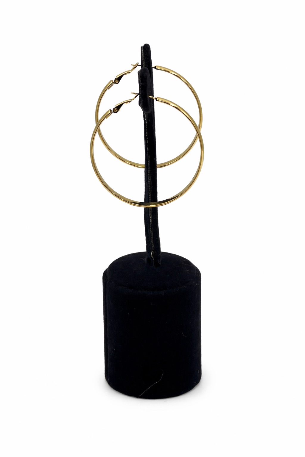 Altın Renk Kalın Çelik Halka Küpe