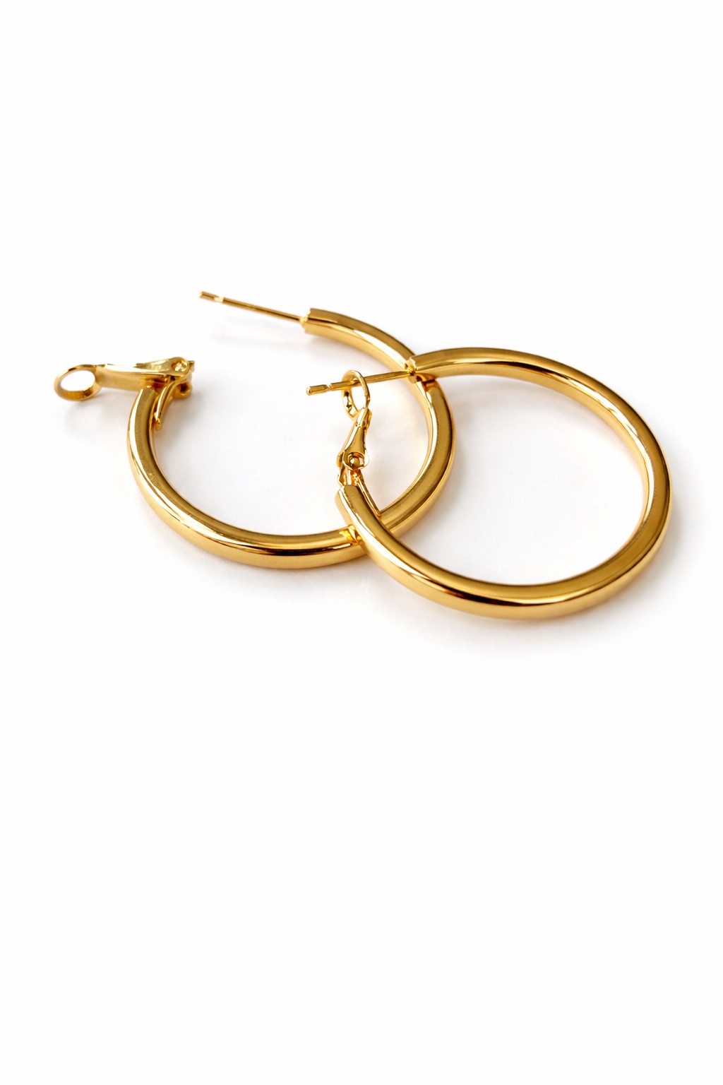 Altın Renk Çelik Halka Küpe