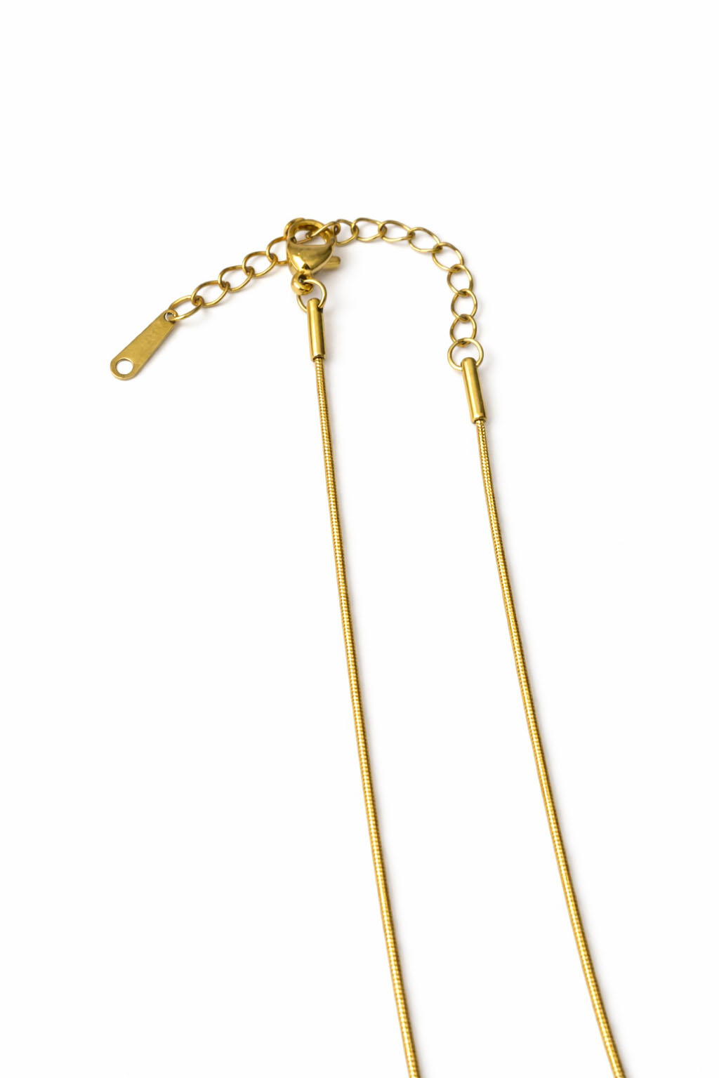 Altın Renk Güneş ve Ay Figürlü Mineli Çelik Kolye