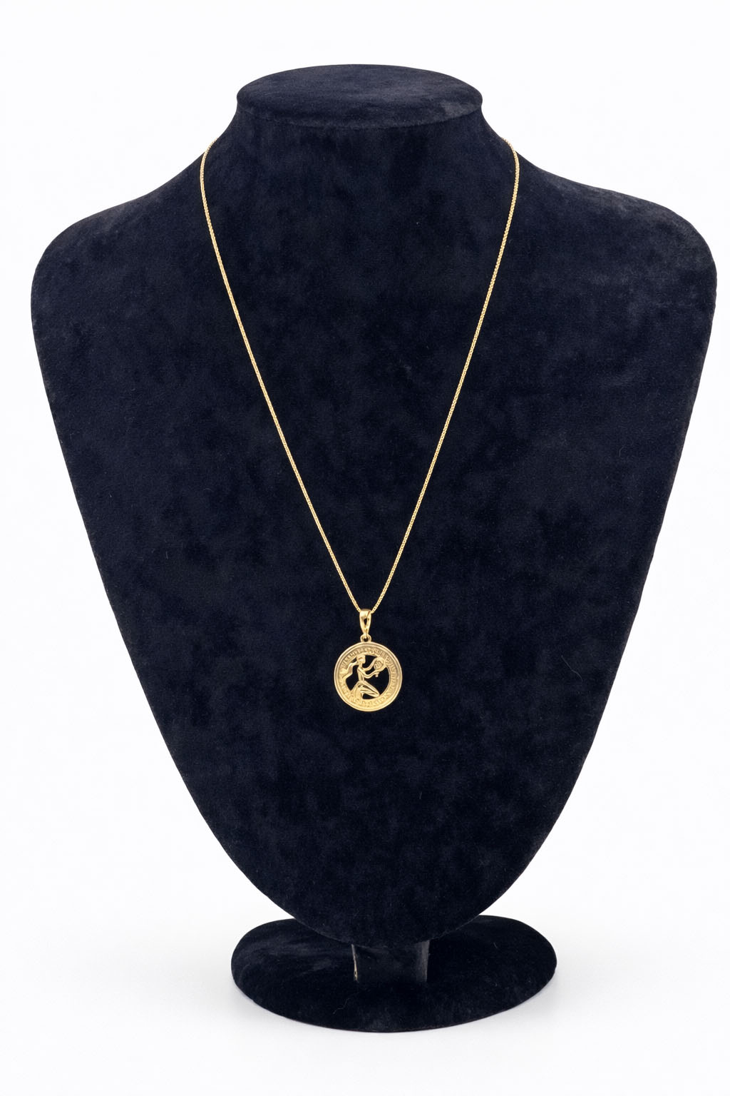 Altın Renk Başak Burcu Figürlü Çelik Kolye Altın Renk Başak Burcu Figürlü Çelik Kolye