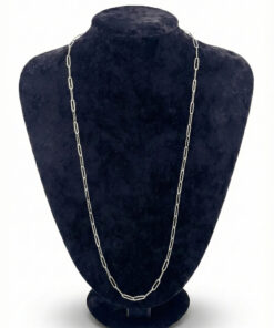 Gümüş Renk Ataş Model Çelik Zincir Kolye