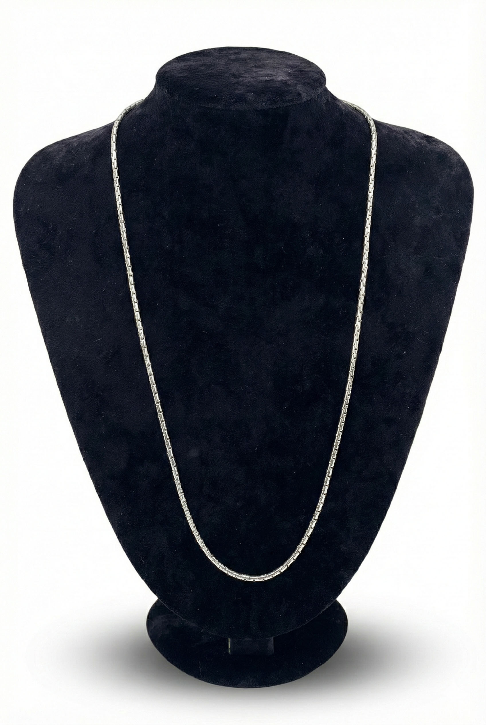 Gümüş Renk Çelik Zincir Kolye