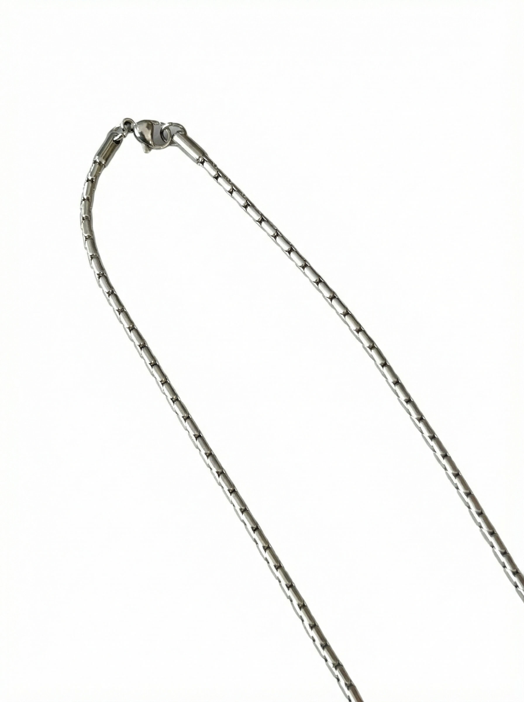 Gümüş Renk Çelik Zincir Kolye