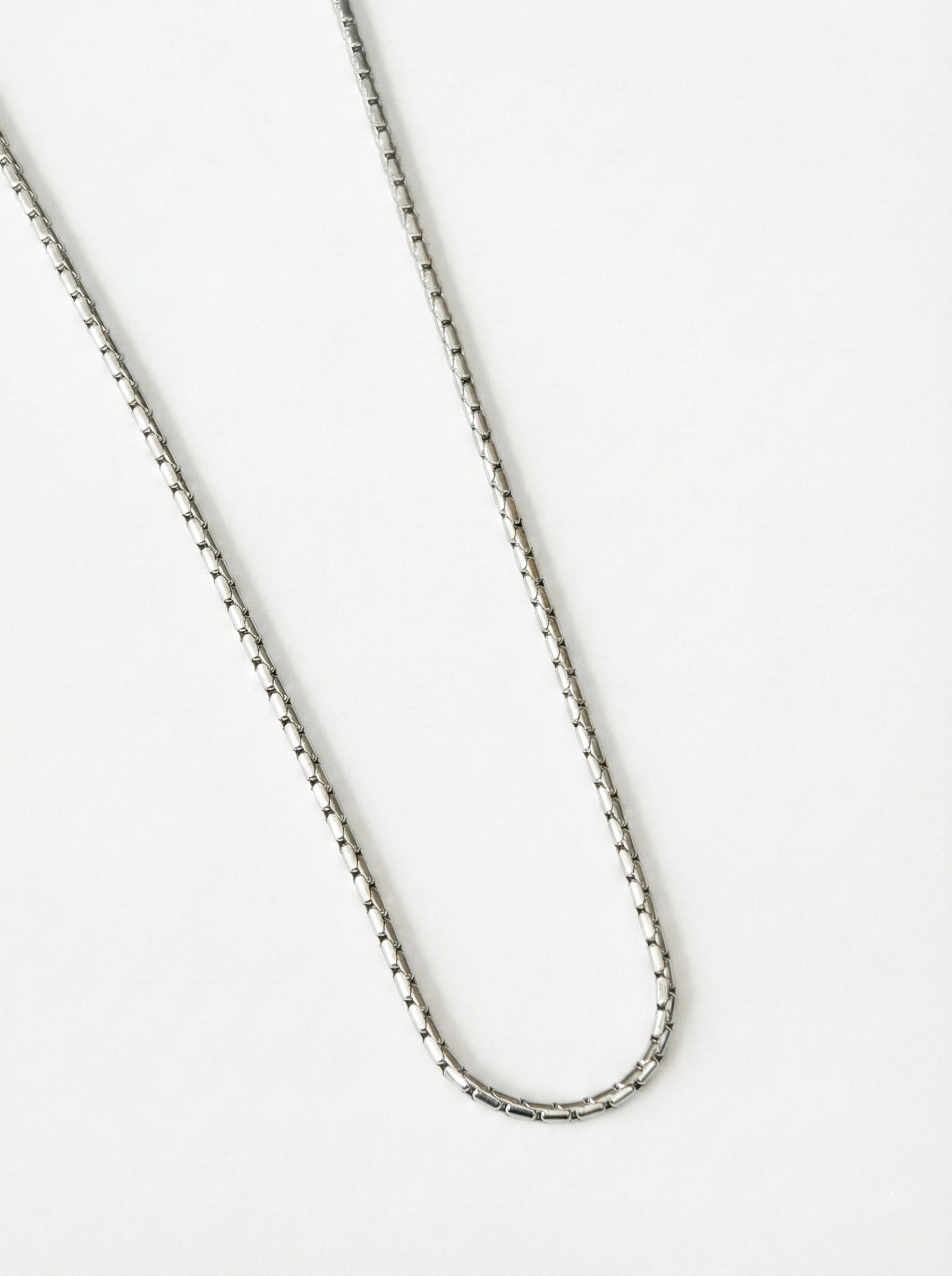 Gümüş Renk Çelik Zincir Kolye