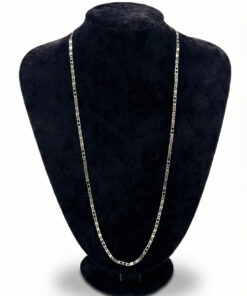 Gümüş Renkli Yassı Model Zincir Kolye