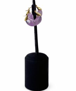 Lak Kaplama Akrilik Kalın Halka Kadın Küpe