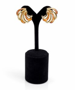 Lak Kaplama Akrilik Dalga Formlu Küpe