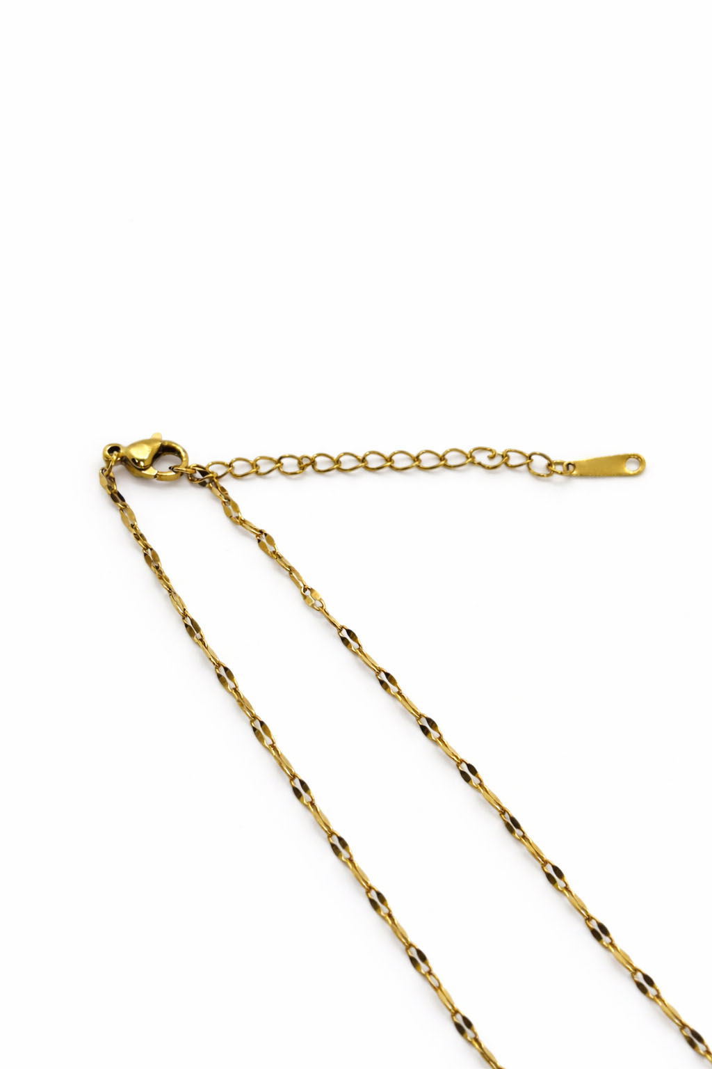 Sedef Taş Detaylı Altın Renk Çelik Kolye Sedef Taş Detaylı Altın Renk Çelik Kolye