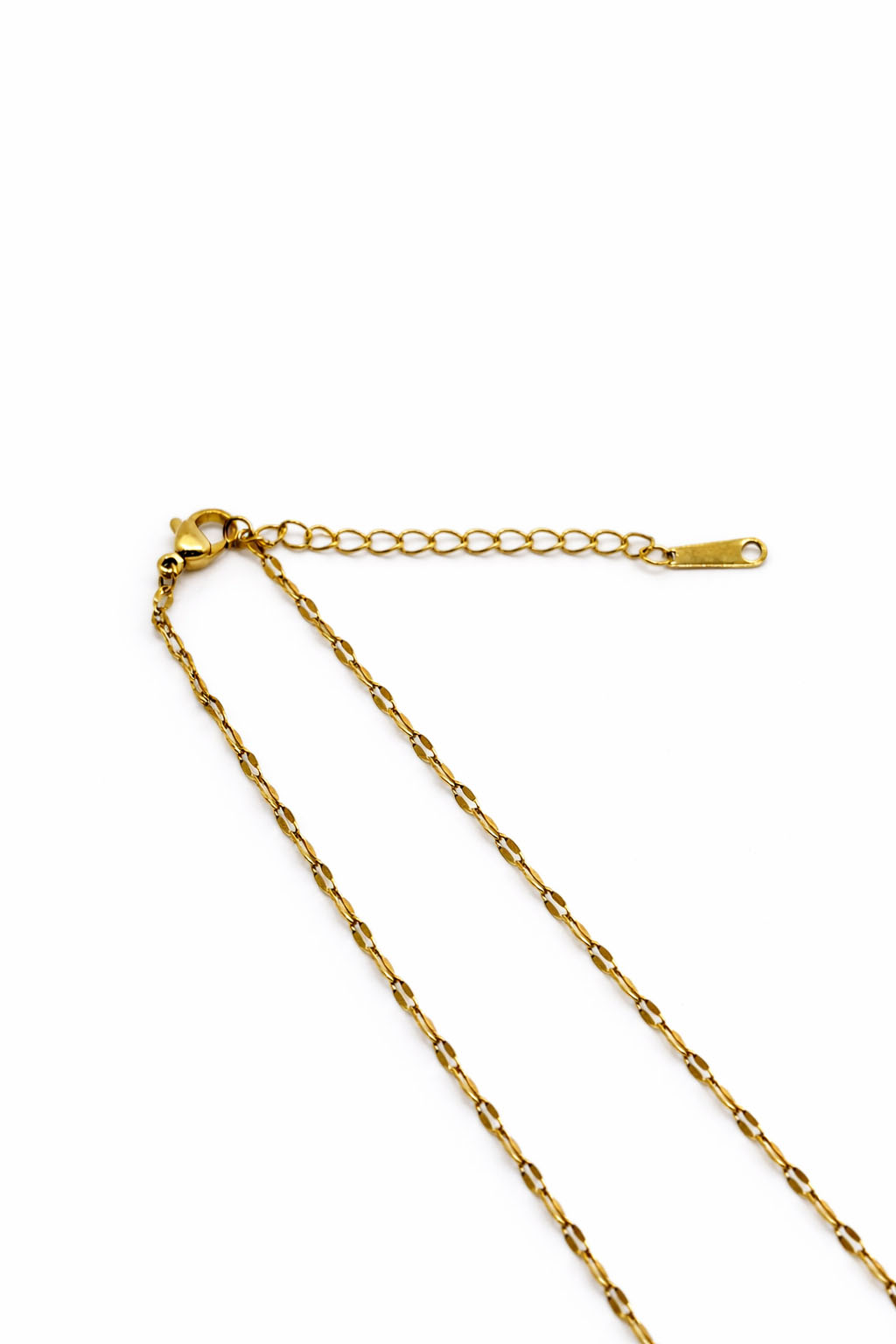 Zirkon Taş Detaylı Kalp Figürlü Altın Renk Çelik Kolye