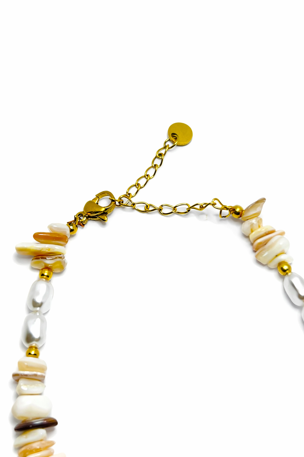 Kaplumbağa Figürlü Kabuk ve İnci Boncuklu Çelik Halhal