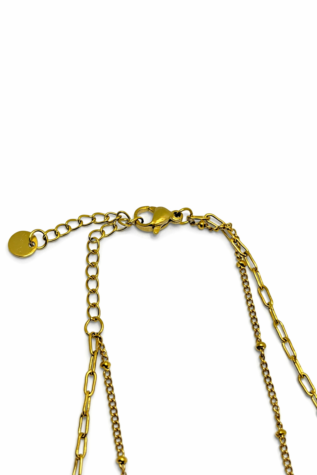 Seramik Balık Figürlü İnci ve Kristal Boncuk Detaylı Çelik Halhal