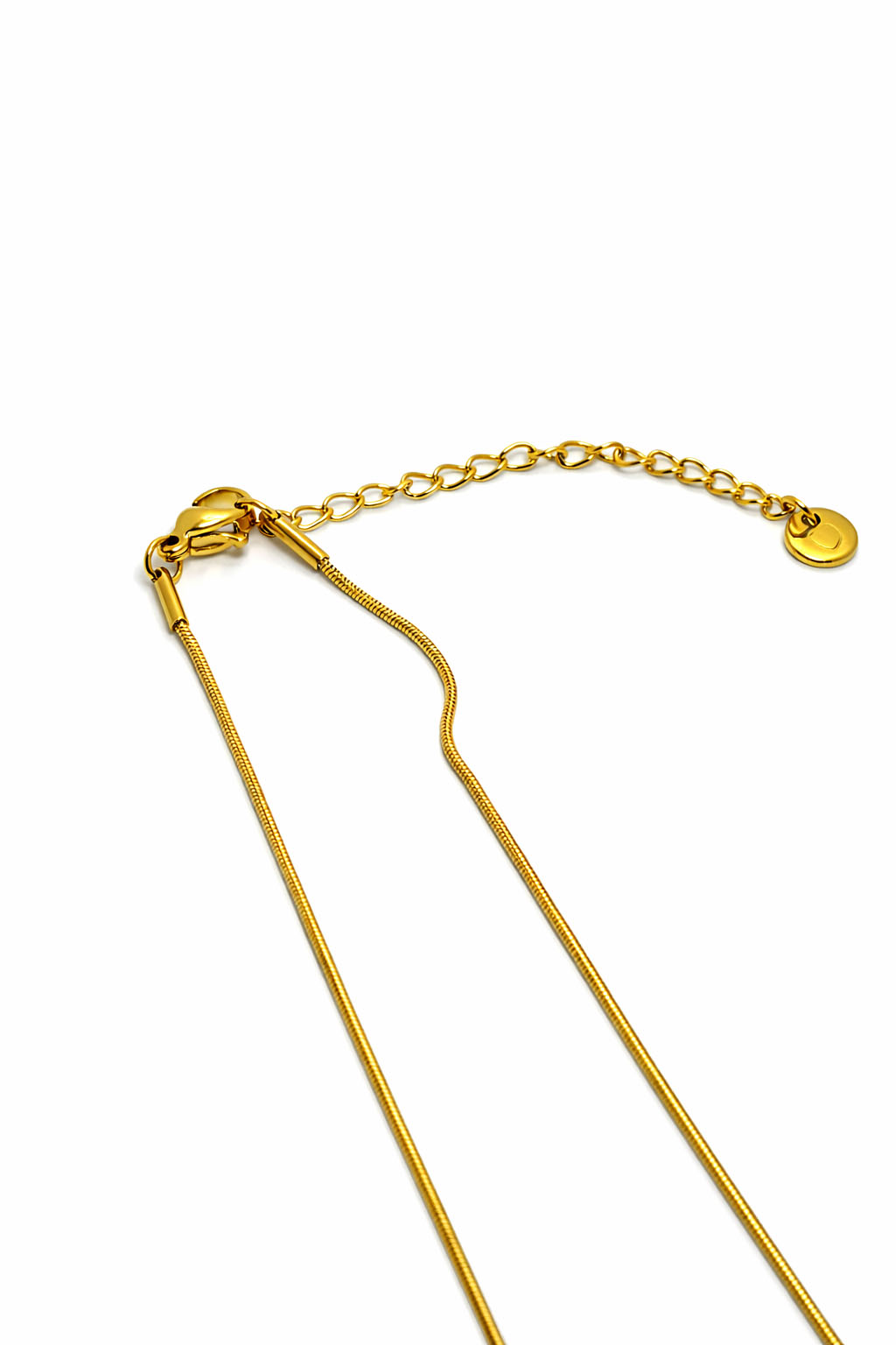 Yonca Figürlü Altın Renk Çelik Kolye