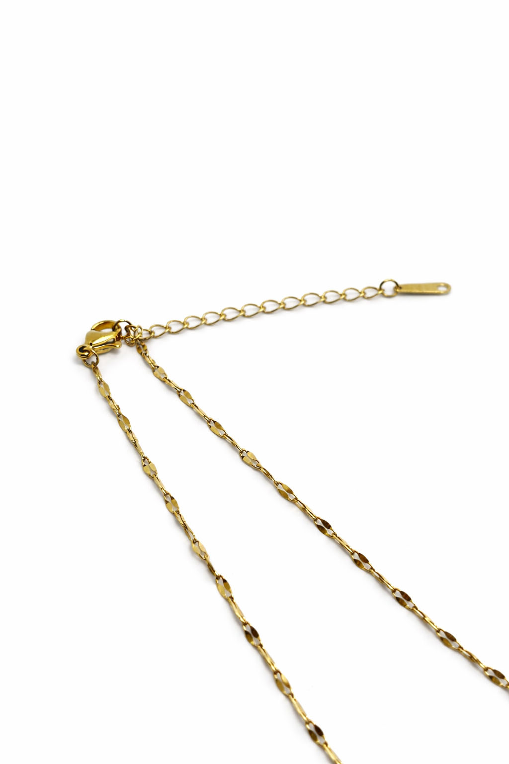 Işıltılı Yıldız Formlu Zirkon Taşlı Altın Renk Çelik Kolye Işıltılı Yıldız Formlu Zirkon Taşlı Altın Renk Çelik Kolye