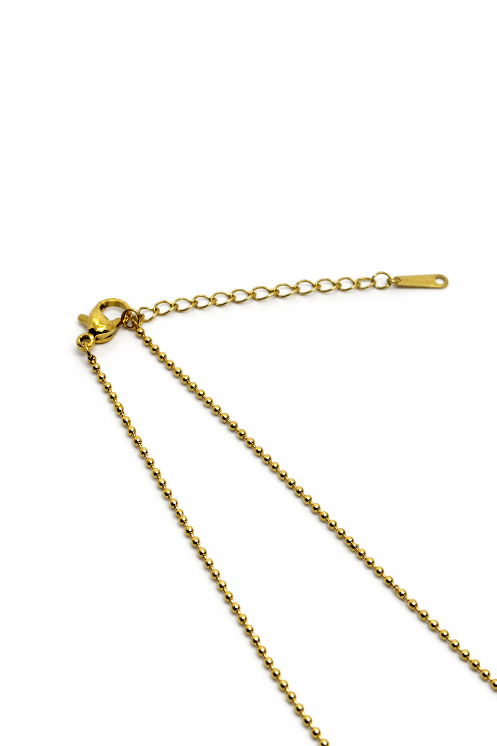 Balık Figürlü Zirkon Taş Detaylı Altın Renk Çelik Kolye