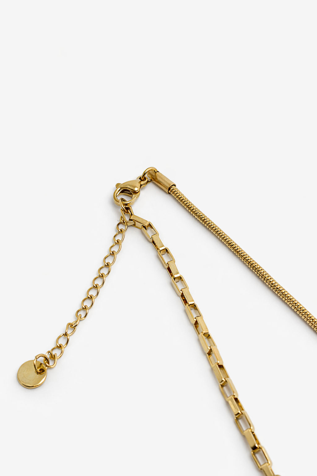 Nazar Boncuklu Kelebek Figürlü Altın Renk Çelik Kolye