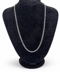 Klasik Halka Form Çelik Zincir Kolye