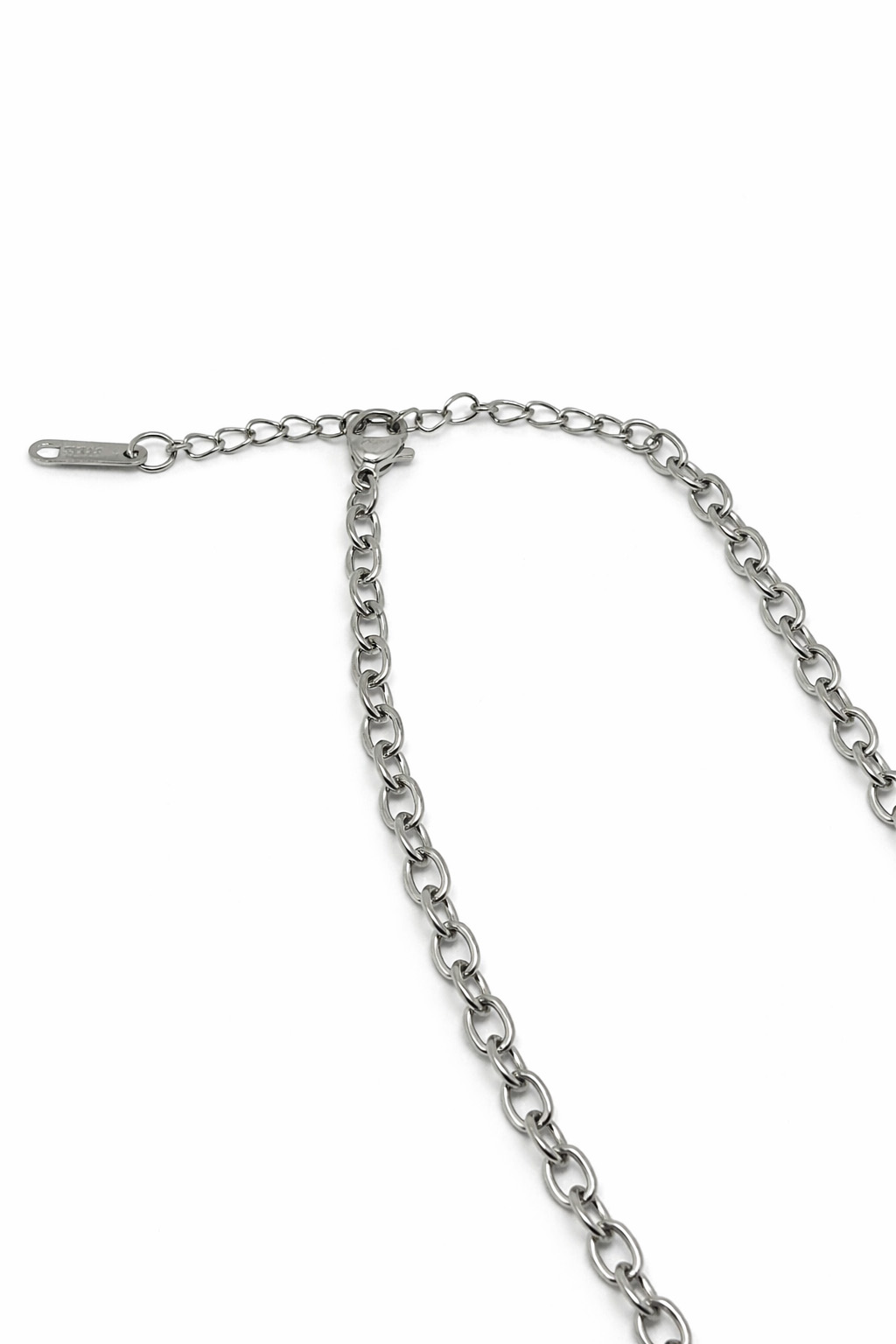 Klasik Halka Form Çelik Zincir Kolye