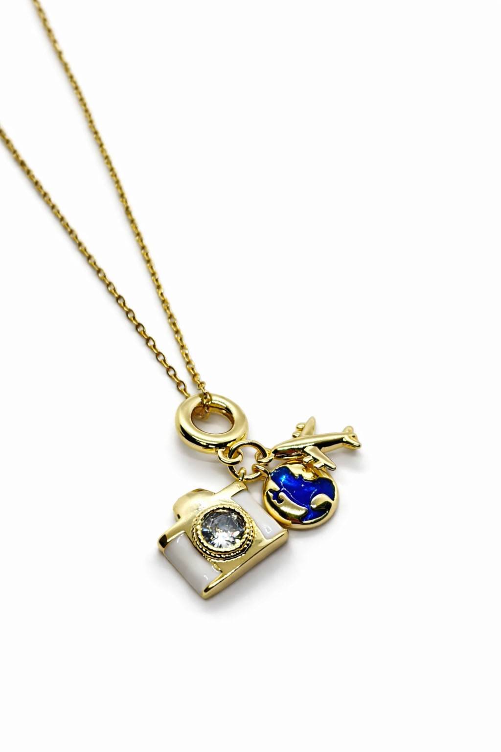 Çok Figürlü Mine Detaylı Zirkon Taşlı Çelik Kolye Çok Figürlü Mine Detaylı Zirkon Taşlı Çelik Kolye