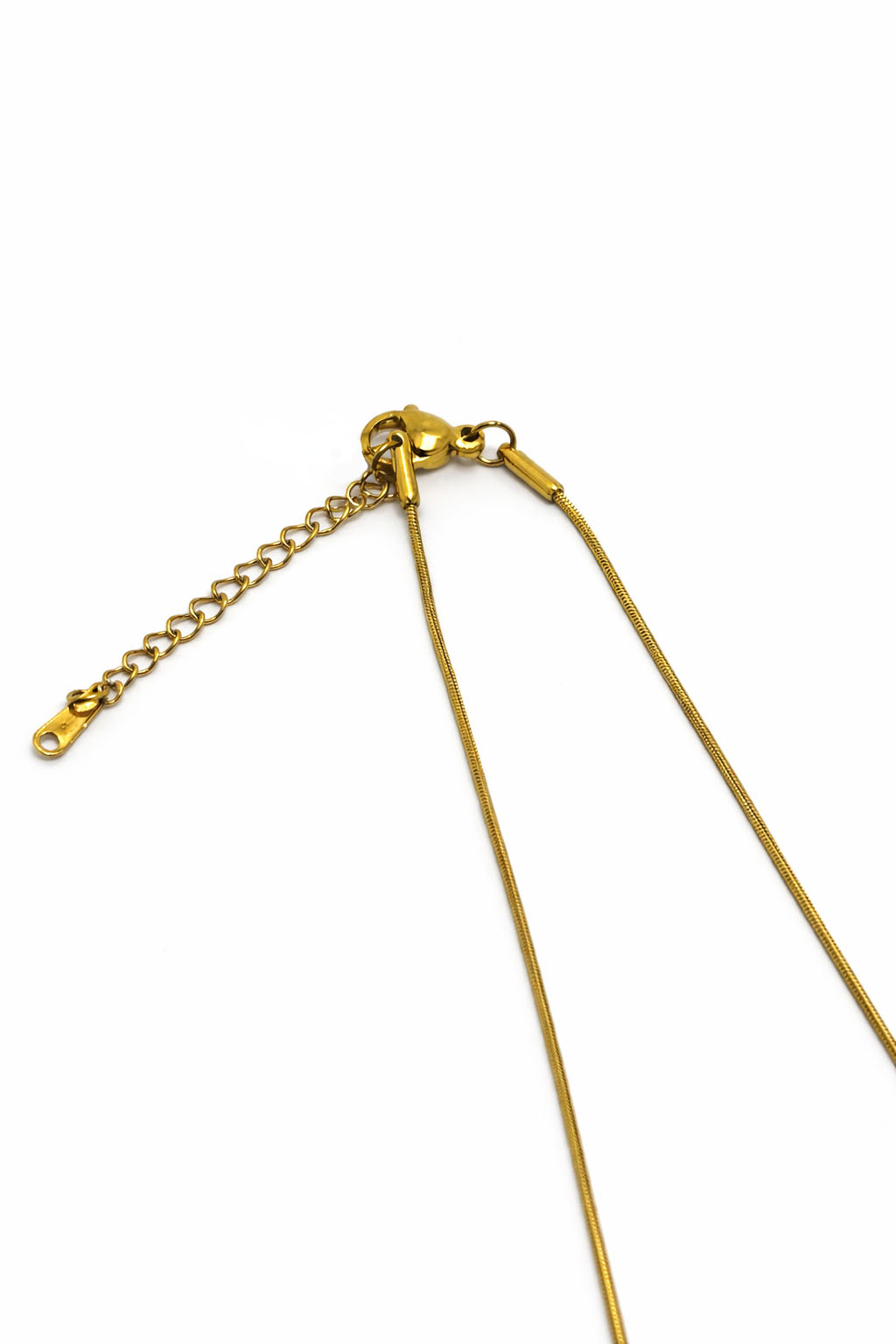 Balık Figürlü Altın Renk Çelik Kolye