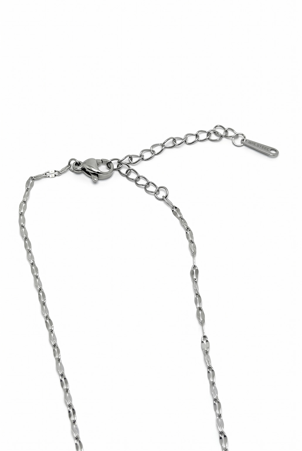 Pusula Figürlü Zirkon Taşlı Çelik Kolye