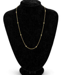 Top Detaylı Minimal Çelik Kolye